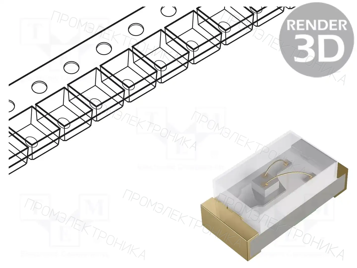 QT-Brightek Corporation QBLP595-AG1 — Светодиоды SMD цветные
