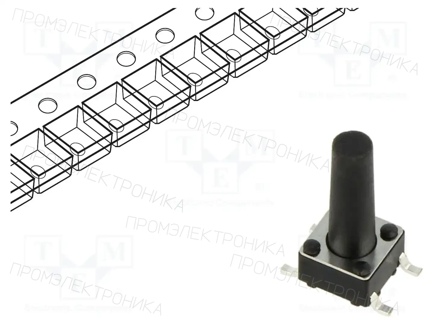 CONNFLY DS1042-03-122KKR16010 — Микропереключатели TACT