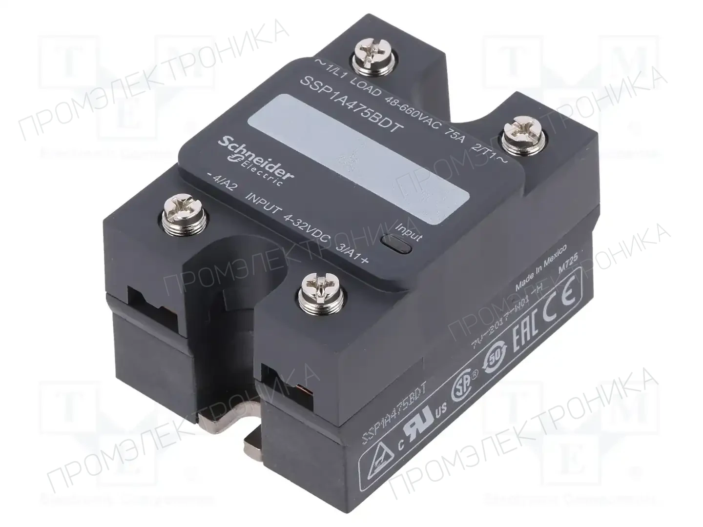 SCHNEIDER ELECTRIC SSP1A475BDT — Реле SSR однофазные