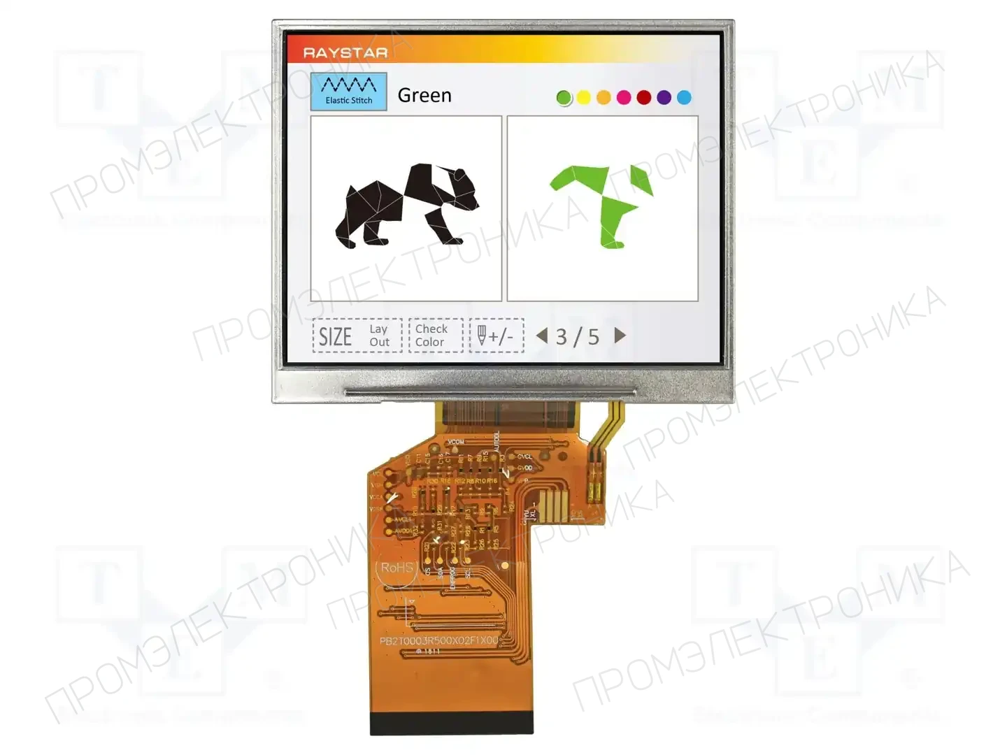 RAYSTAR OPTRONICS RFC350X-AWH-DNN — Дисплеи TFT