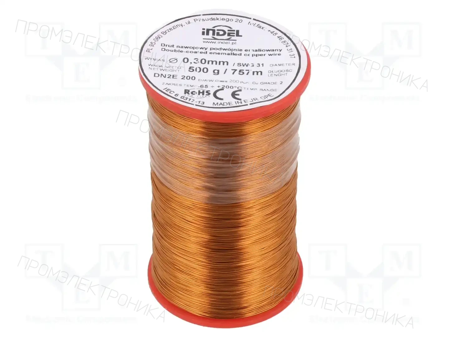INDEL DN2E0,30-500G — Проволока обмоточная