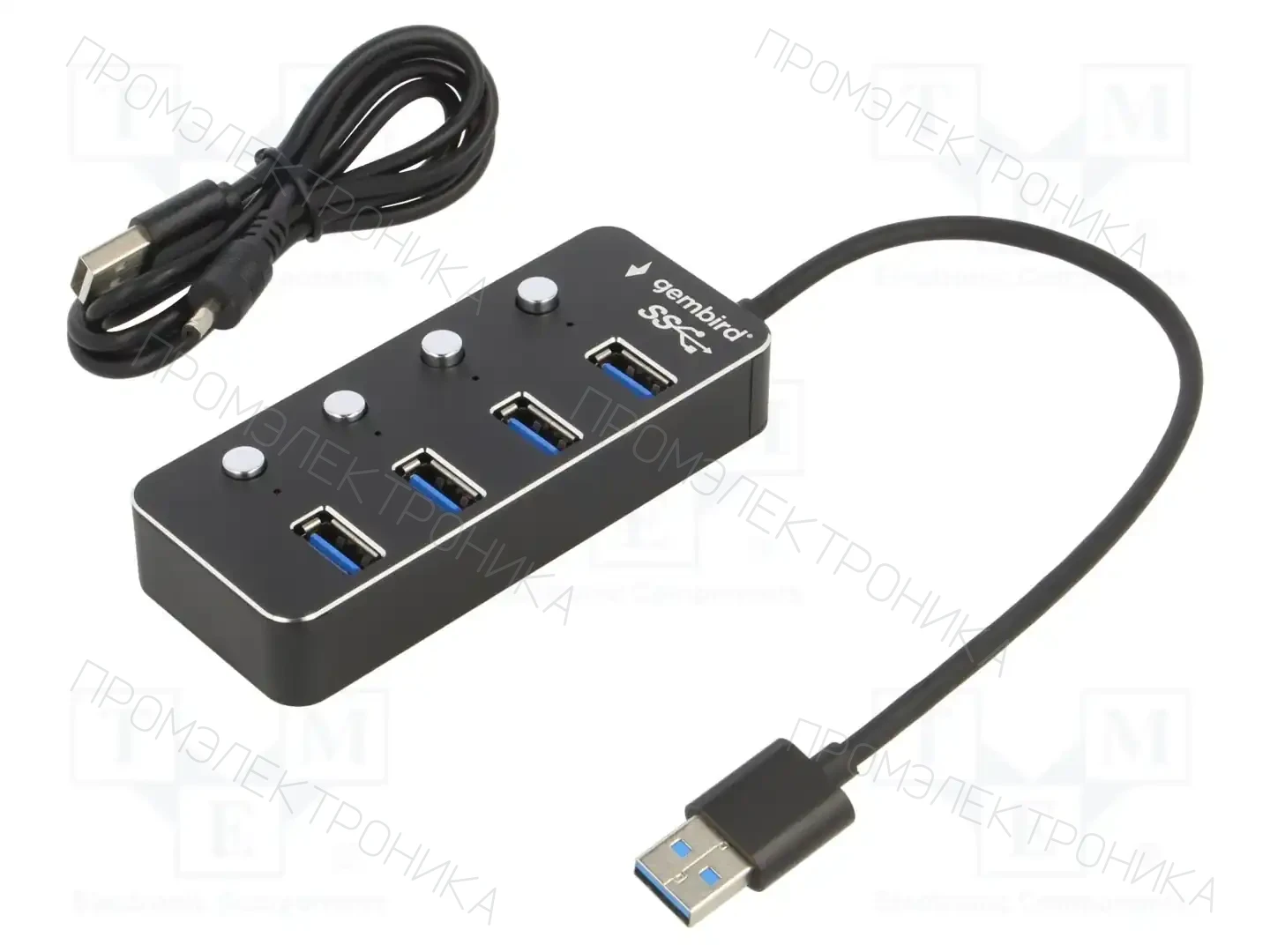 GEMBIRD UHB-U3P4P-01 — Компьютерные адаптеры