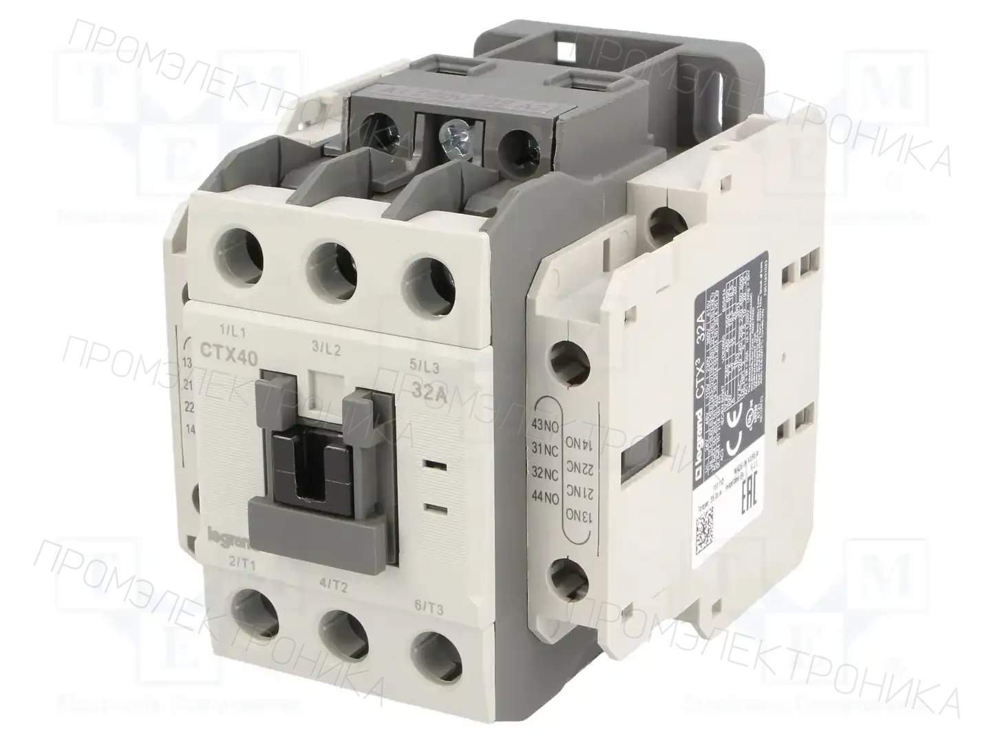 LEGRAND CTX3 3P 32A 2NO2NC 230V AC — Контакторы - главные модули