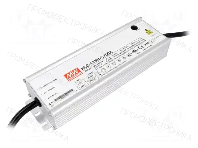 MEAN WELL HLG-185H-C1400A — Блоки питания для LED