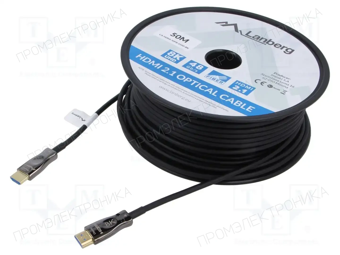 LANBERG CA-HDMI-30FB-0500-BK — Кабели и адаптеры HDMI, DVI, DisplayPort