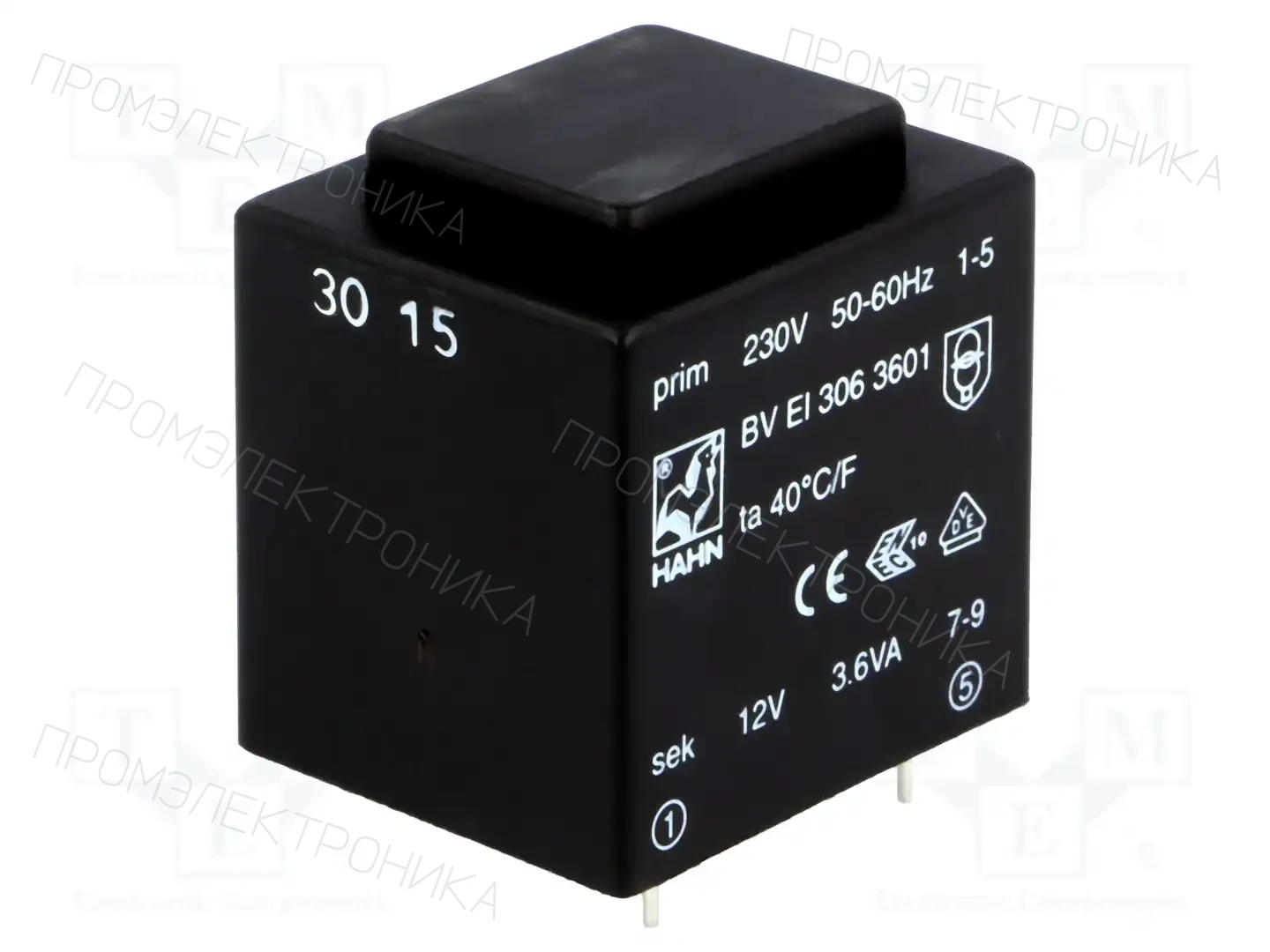 HAHN BV EI 306 3601 — Трансформаторы PCB