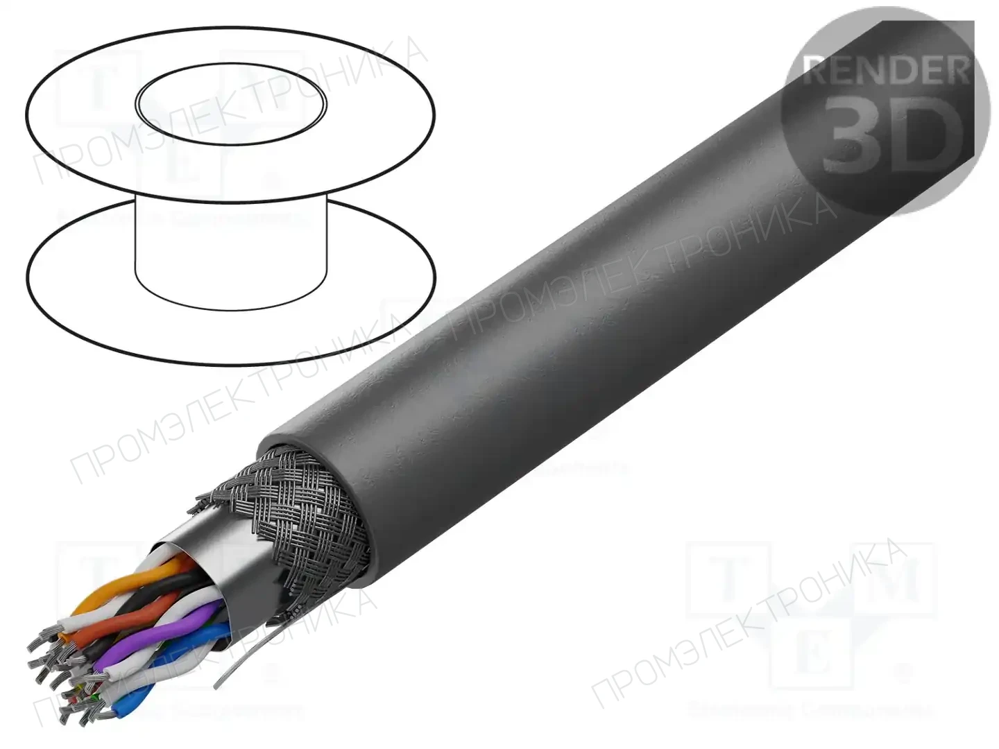 ALPHA WIRE 5279/11C SL001 — Провода многожильные экранированные