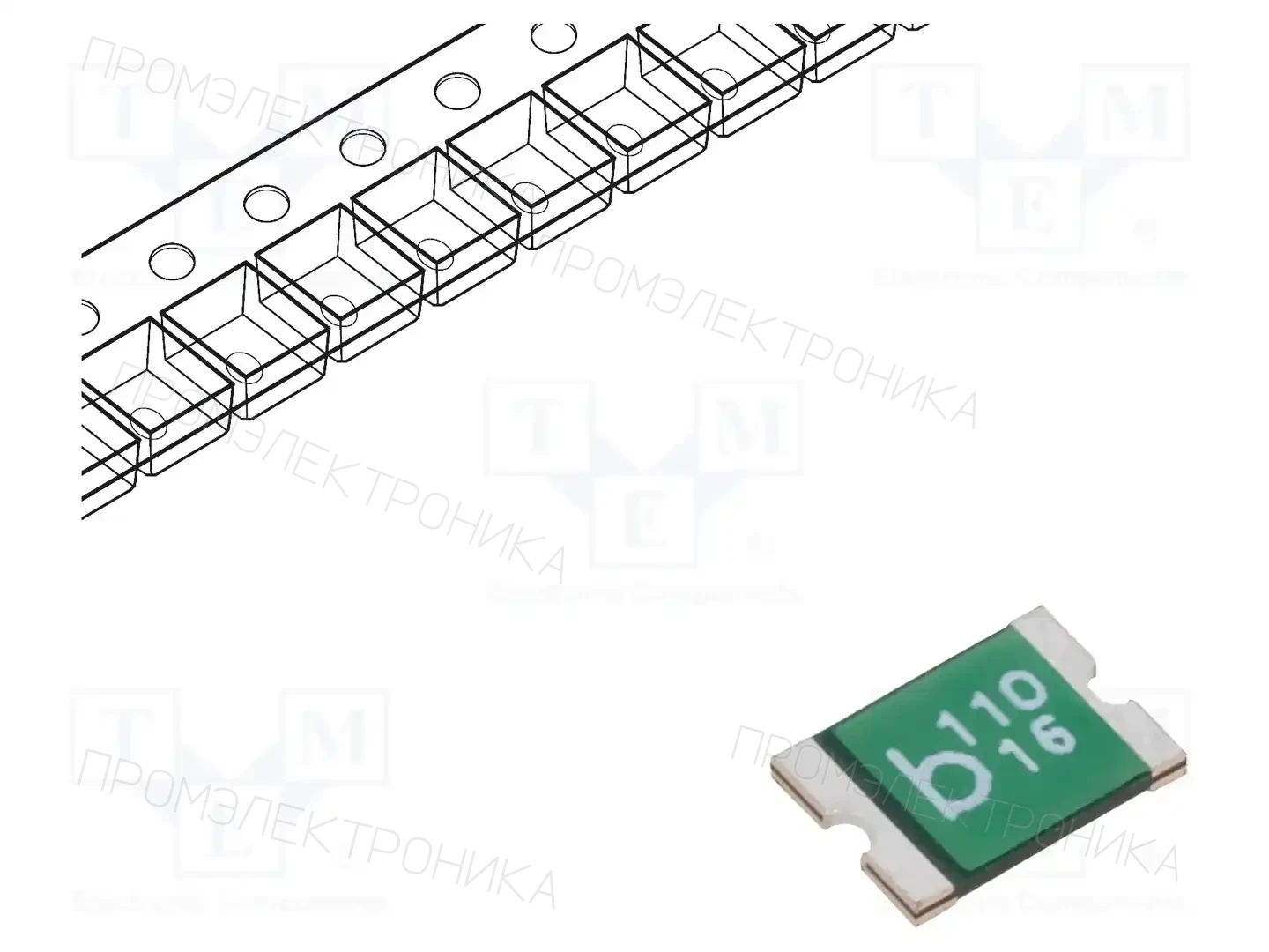 BEL FUSE 0ZCG0110AF2C — Предохранители полимерные SMD