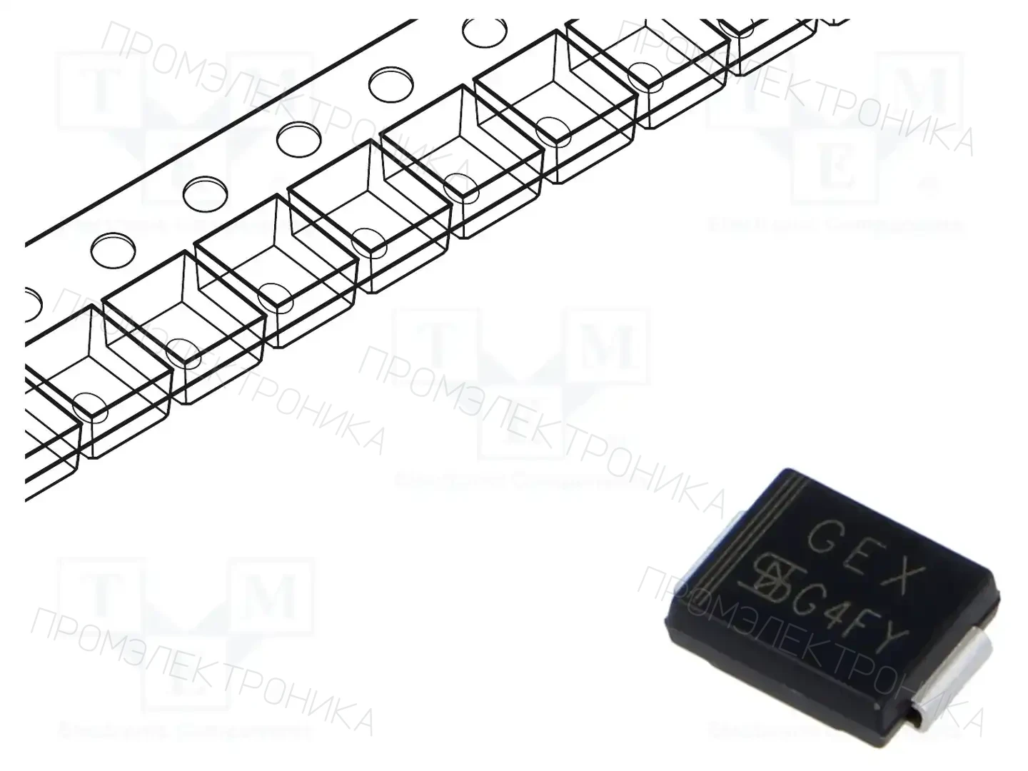 TAIWAN SEMICONDUCTOR SMCJ22A — Диоды TVS SMD однонаправленные