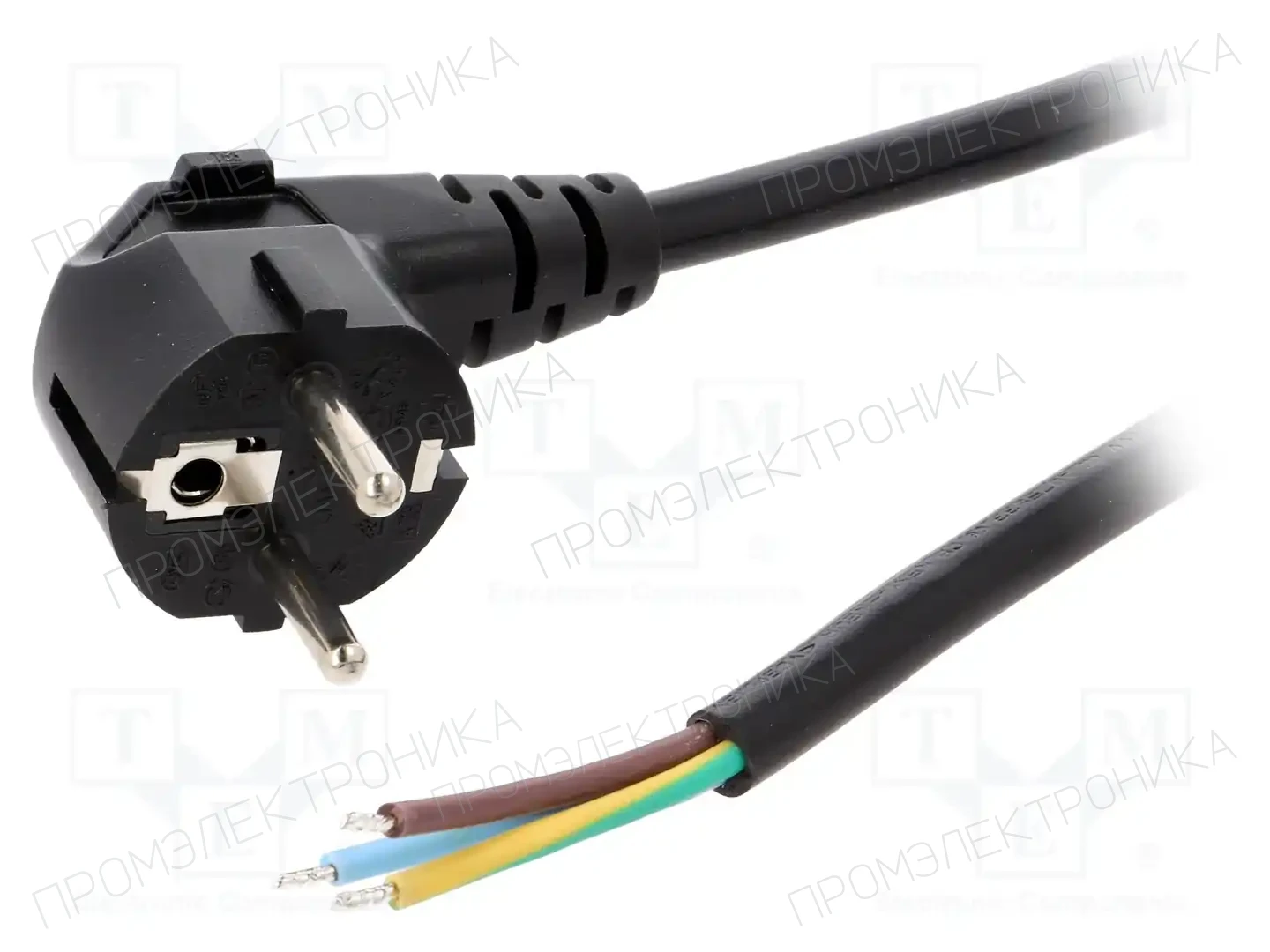LIAN DUNG LT322 H05VV-F 3X1.5 3.0M BLK — Кабели питания компьютерные и универс