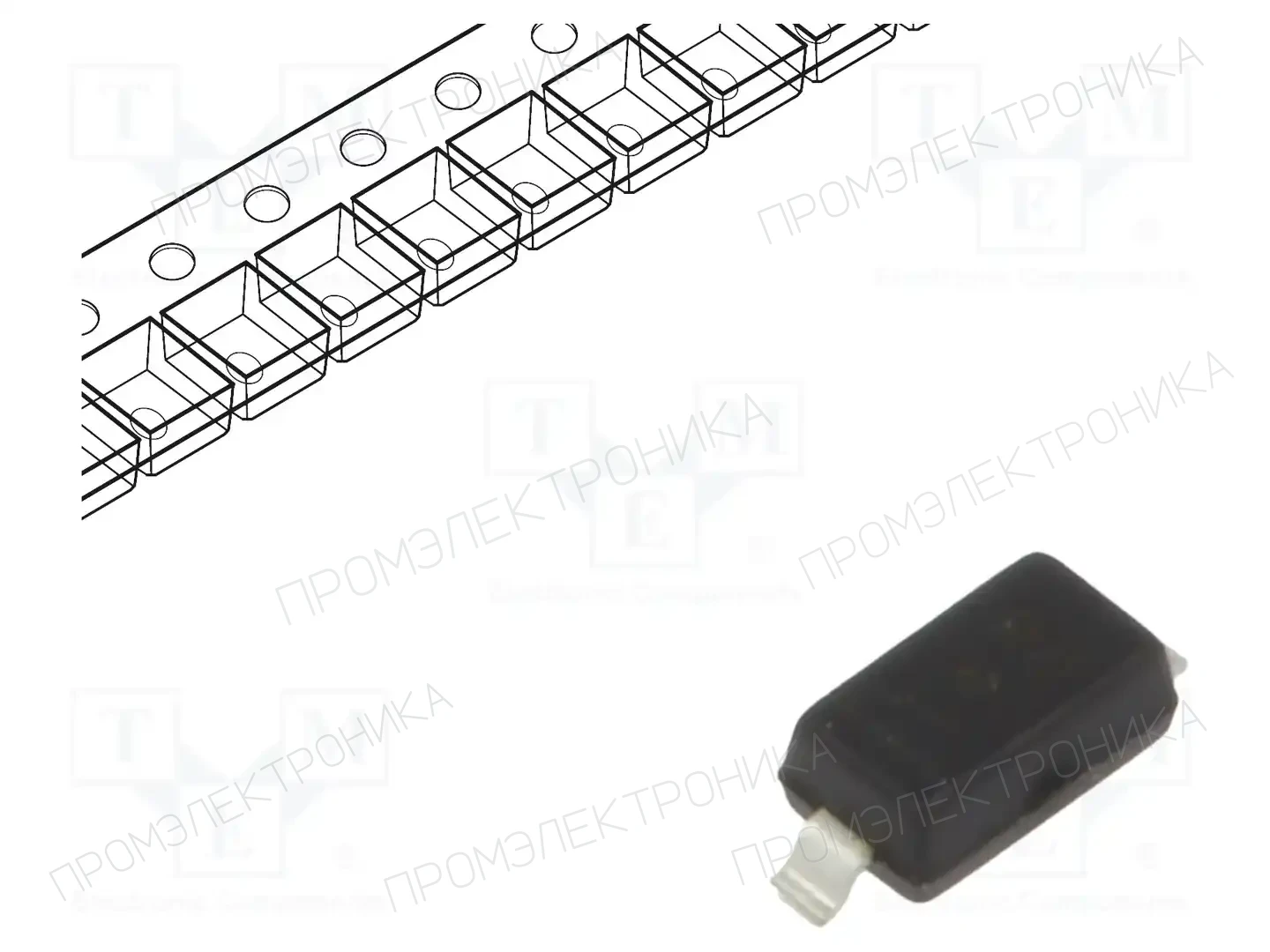 DIODES INCORPORATED 1N4148WQ-7-F — Универсальные диоды SMD