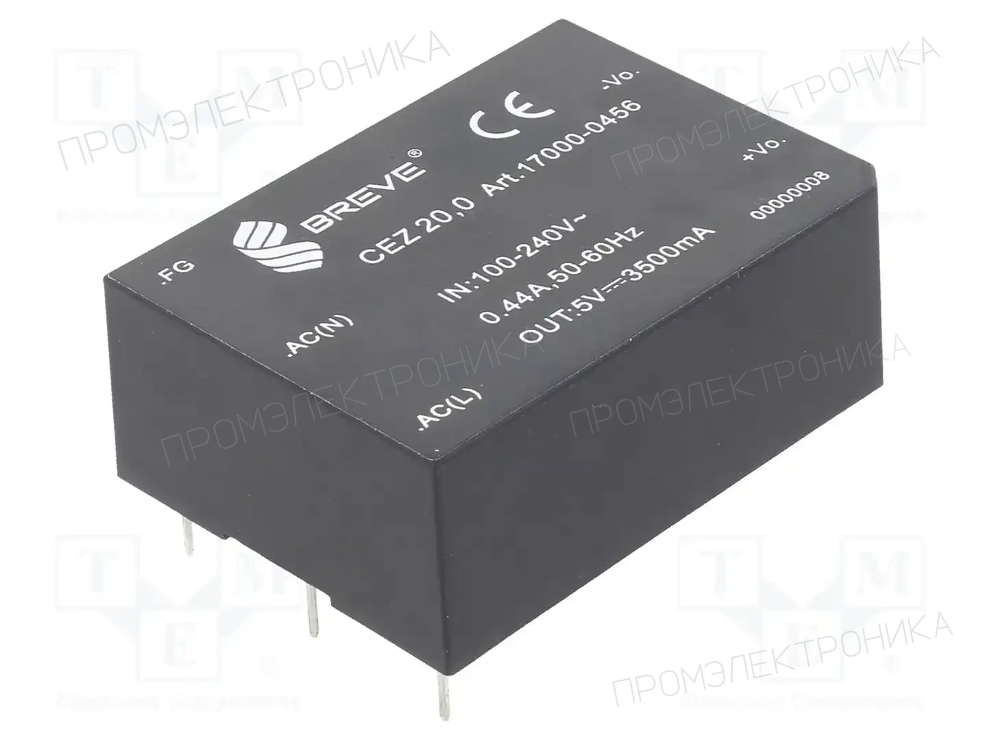 BREVE TUFVASSONS 17000-0456 — Преобразователи AC/DC для PCB