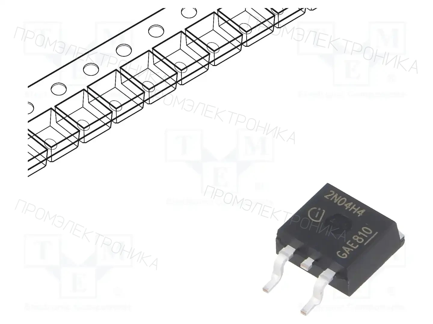 Infineon Technologies IPB80N04S2H4ATMA2 — Транзисторы с каналом N SMD