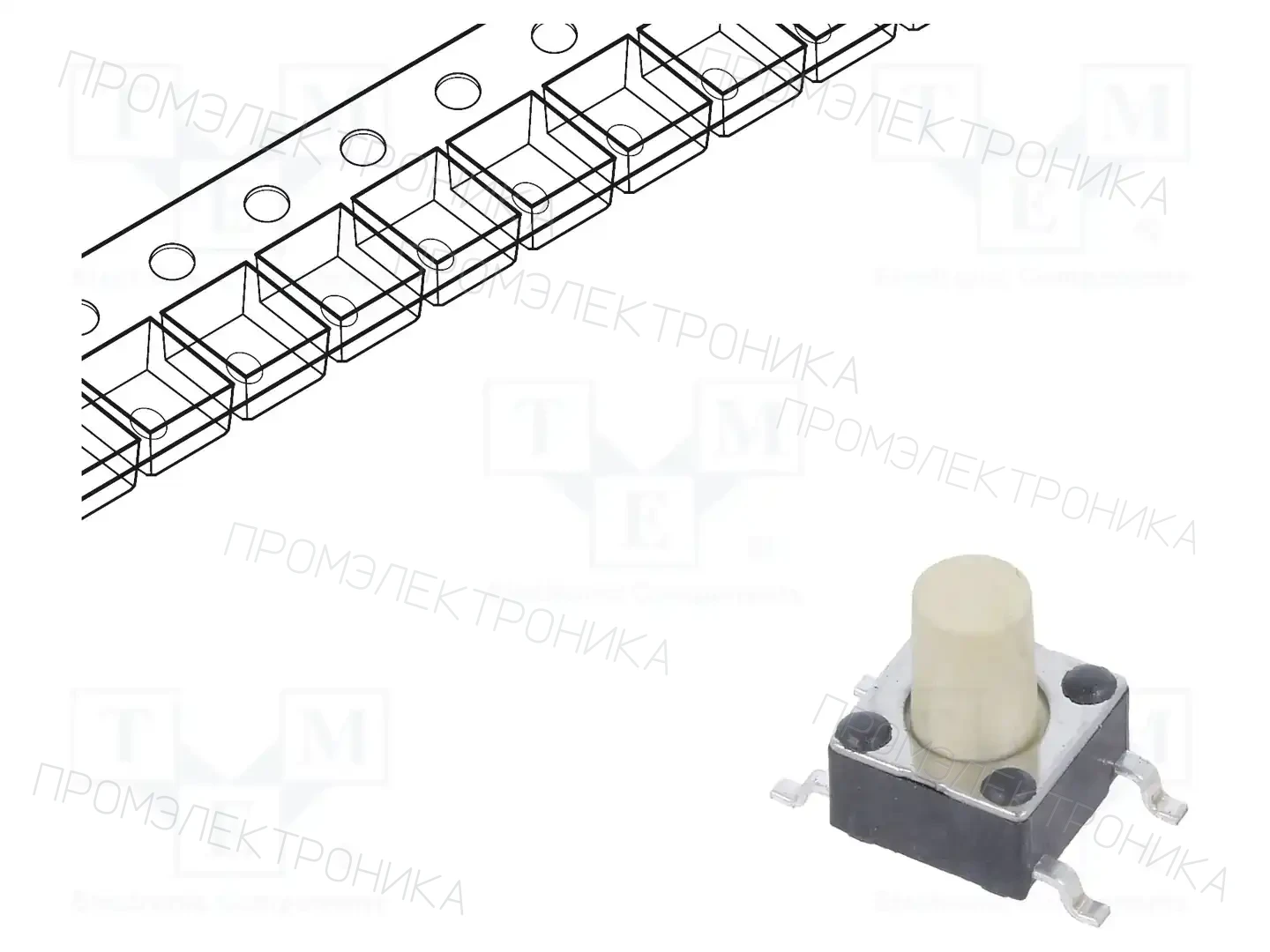 E-SWITCH TL3301CF260QG — Микропереключатели TACT