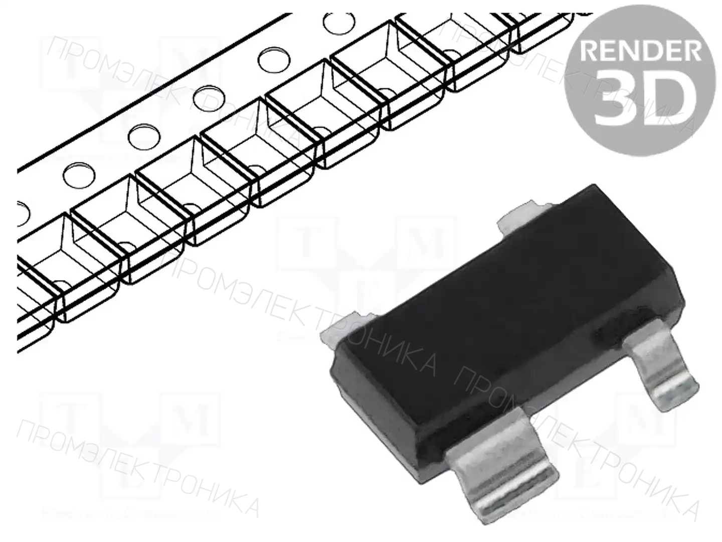 Infineon Technologies BFP460H6327XTSA1 — Транзисторы NPN SMD