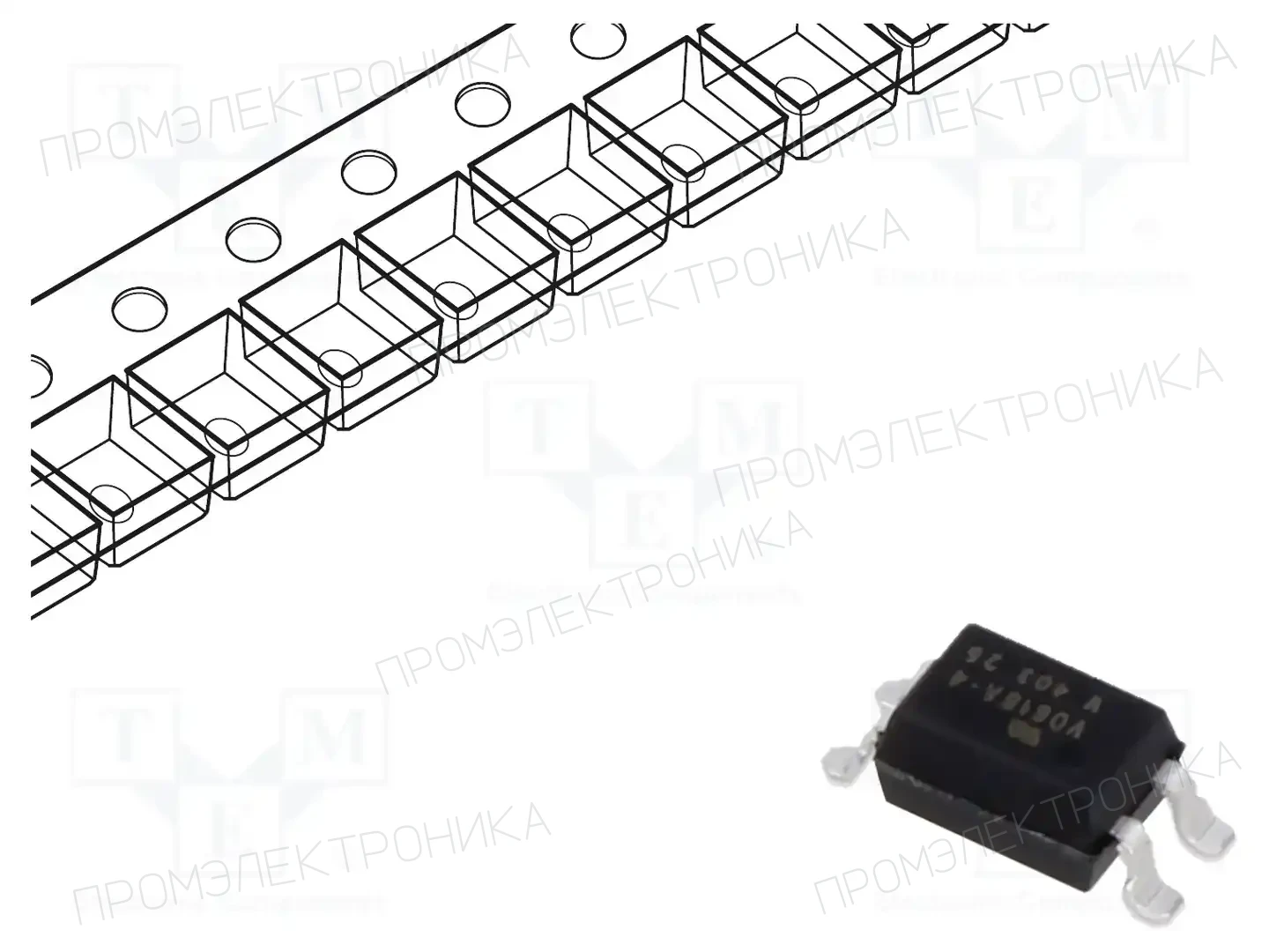 VISHAY VO618A-4X009T — Оптроны – аналоговый выход
