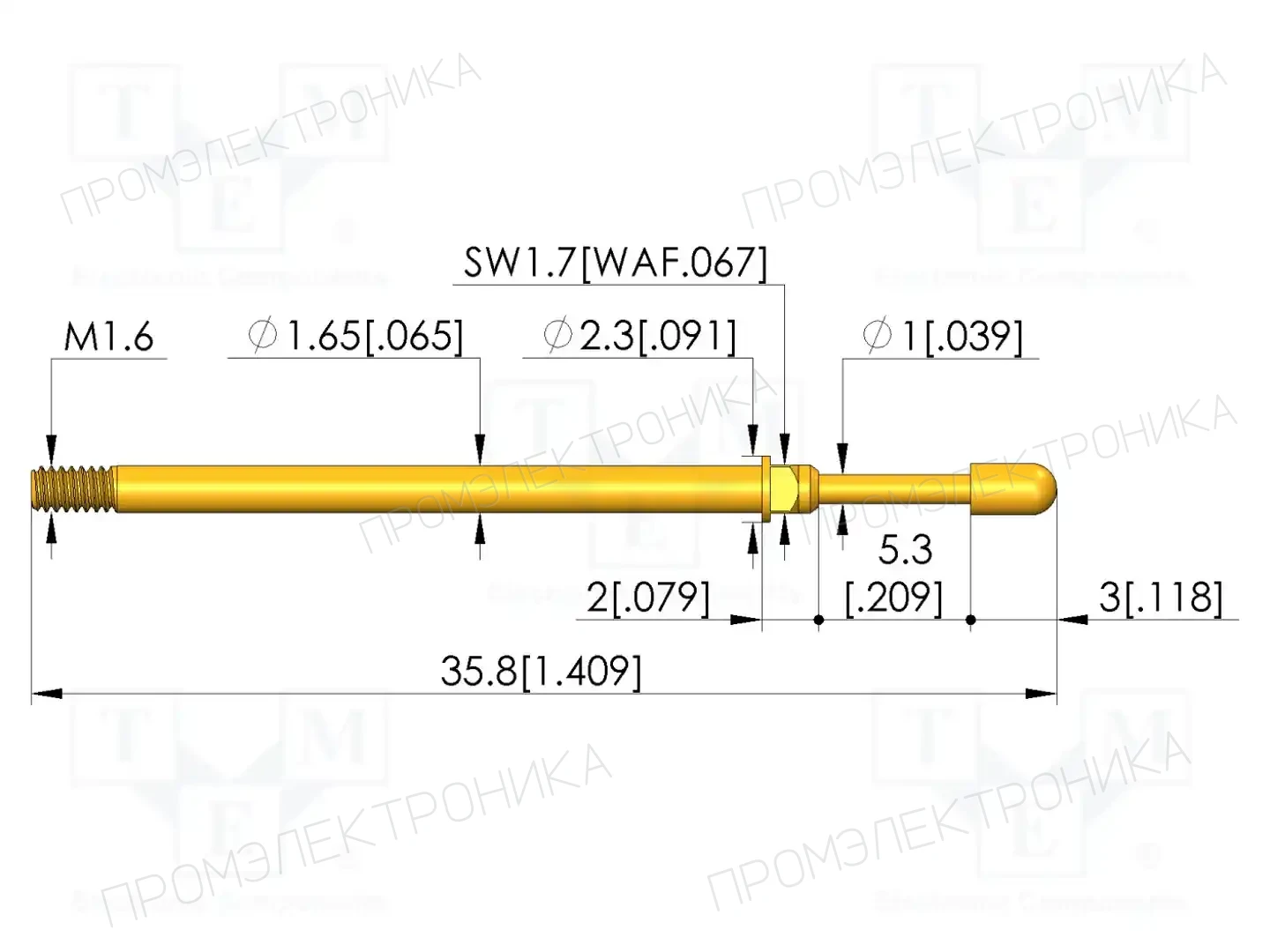 INGUN GKS-112 305 180 A 0802 M — Измерительные щупы