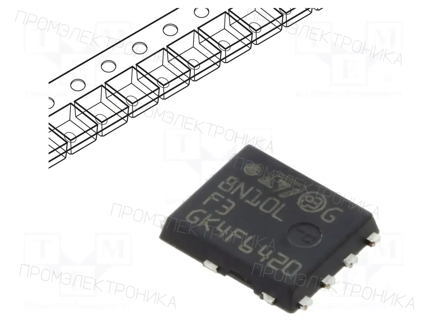 STMicroelectronics STL8N10LF3 — Транзисторы с каналом N SMD