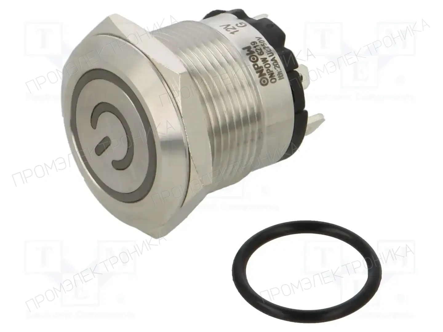 ONPOW ONPOW6219F-10ZET/J/G/12V/S (SHORT PINS) — Переключатели кнопочные 6219F-10ZET/J/G/12V/S (SHORT PINS)