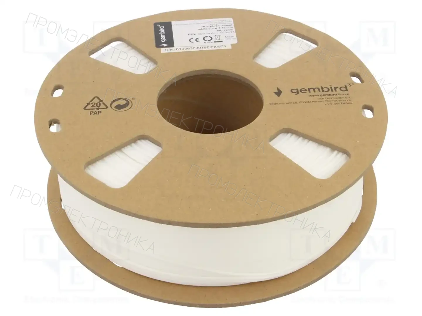 GEMBIRD 3DP-PLA+1.75-02-W — Принтеры 3D и аксессуары