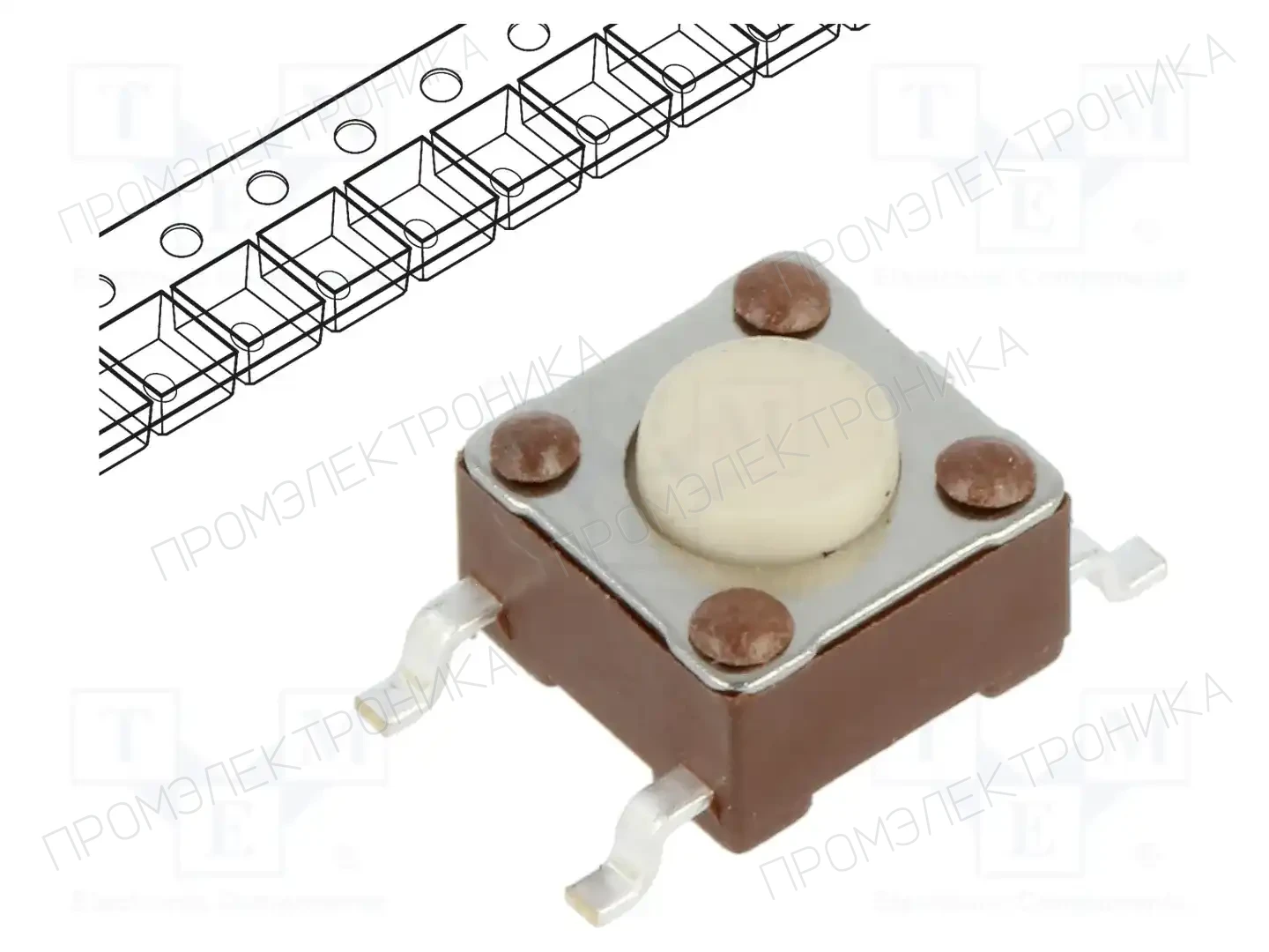 TE Connectivity FSM2JSMAATR — Микропереключатели TACT