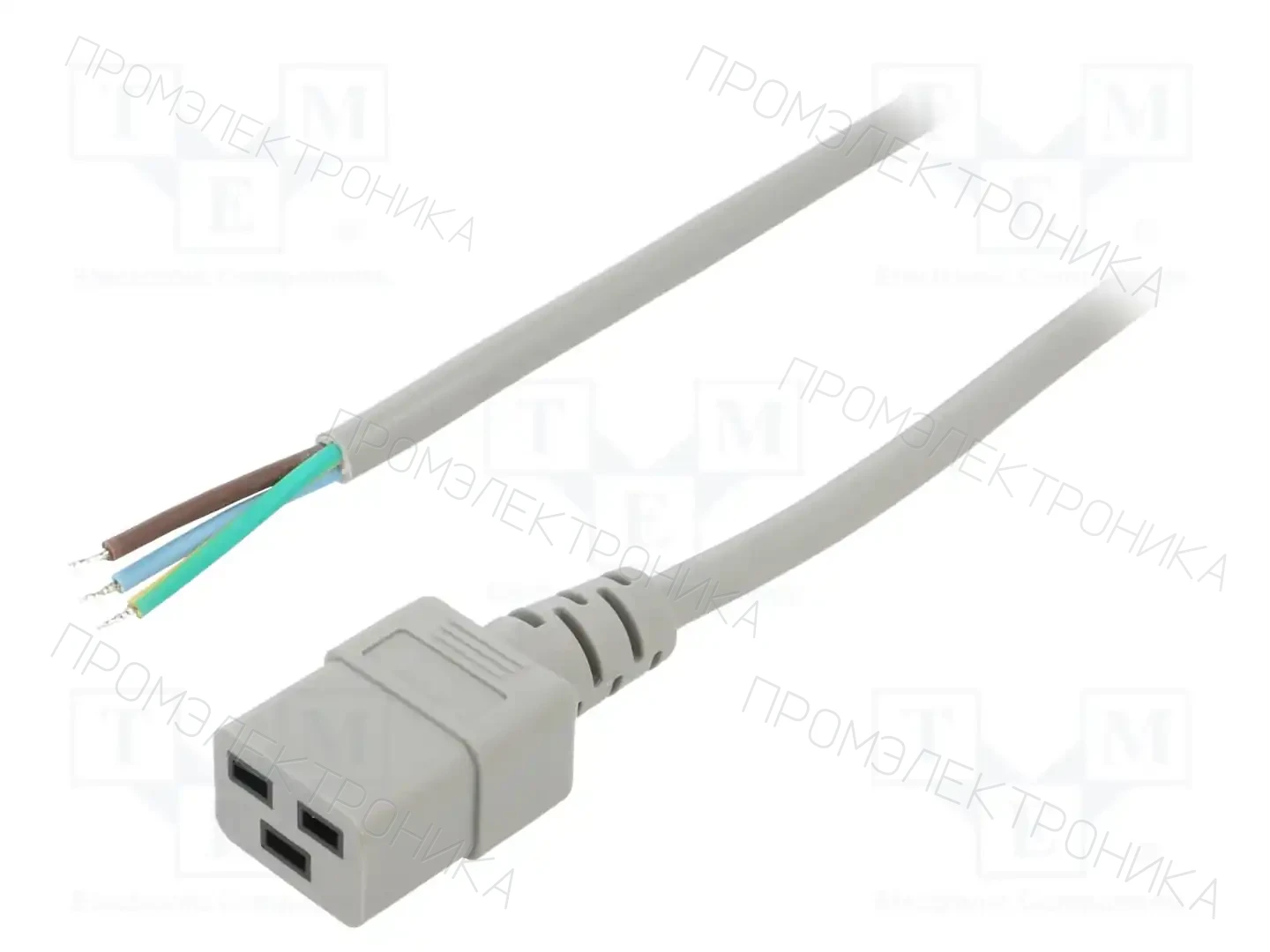 LIAN DUNG LT-549 H05VV-F 3X1.5 GRY 1.5M END R — Кабели питания компьютерные и универс