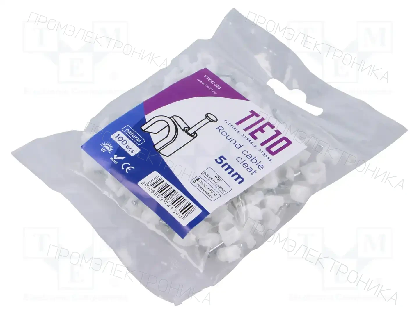 TIE10 TTCC-R5W — Держатели, скобы для кабелей