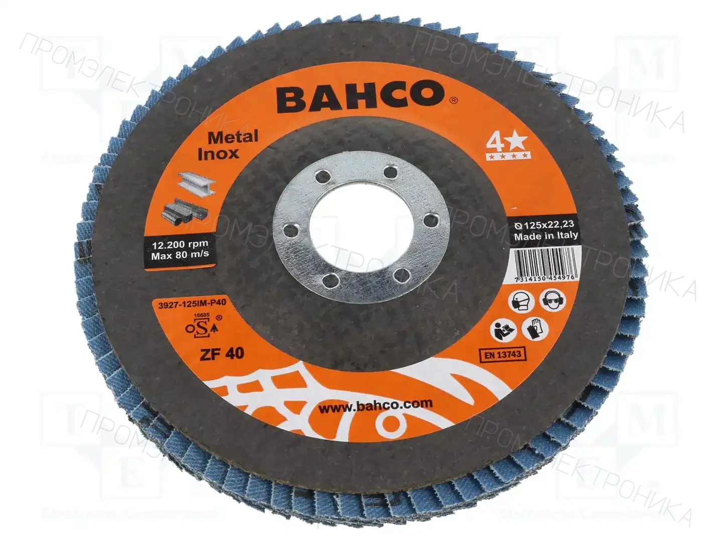 BAHCO 3927-125IM-P40 — Диски для резки и шлифовки