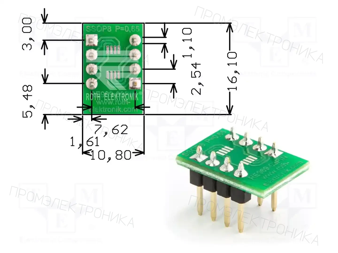 ROTH ELEKTRONIK GMBH RE969-03PIN — Платы универсальные