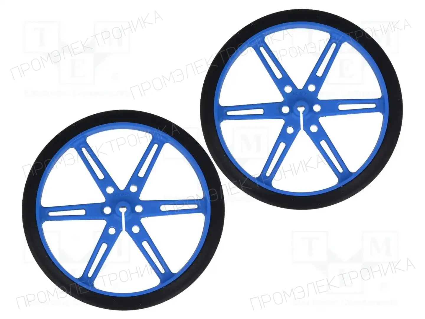 POLOLU POLOLU WHEEL 80X10MM PAIR – BLUE — Аксессуары для робототехники и RC WHEEL 80X10MM PAIR – BLUE