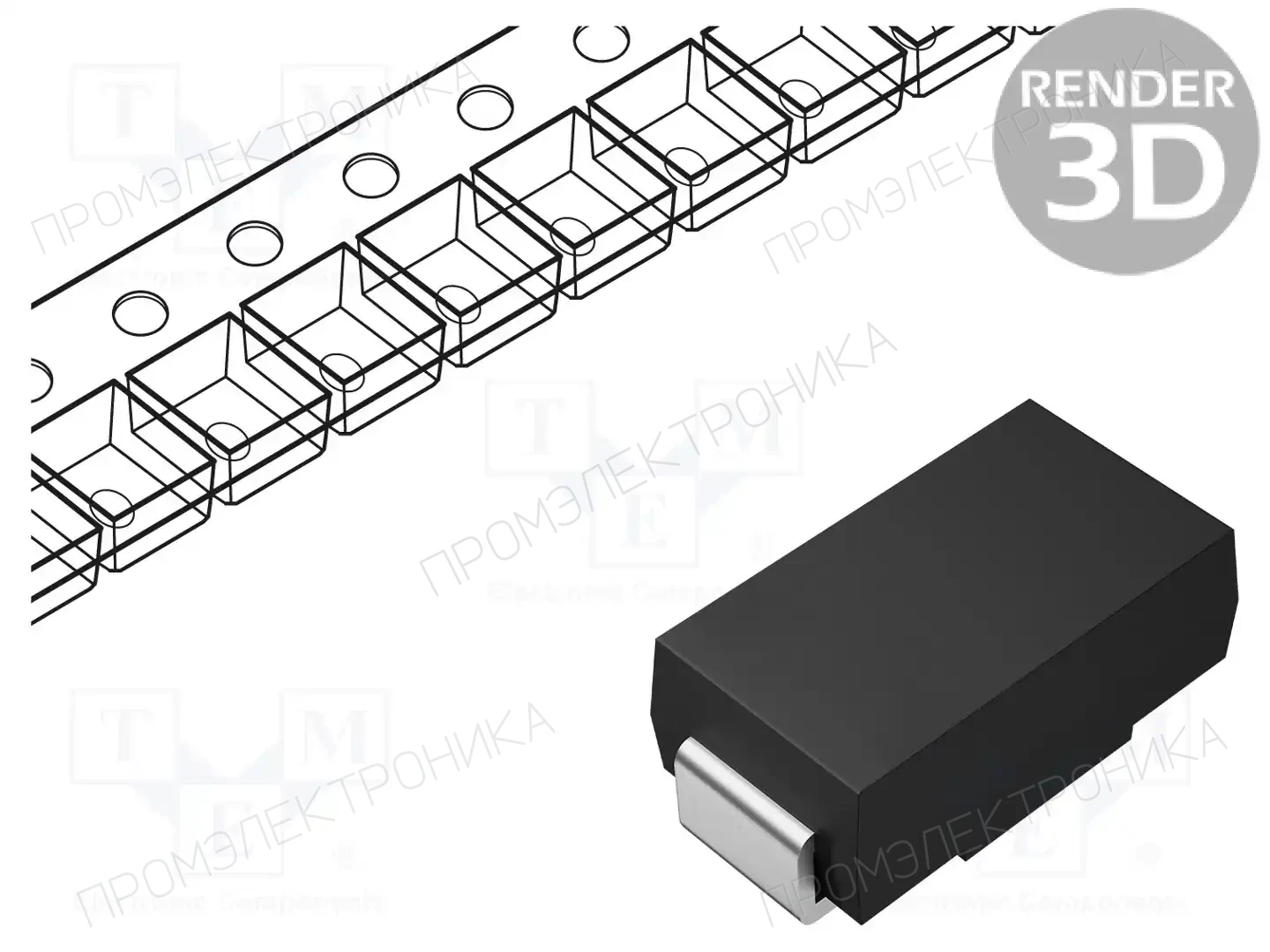 TAIWAN SEMICONDUCTOR RS2M — Универсальные диоды SMD