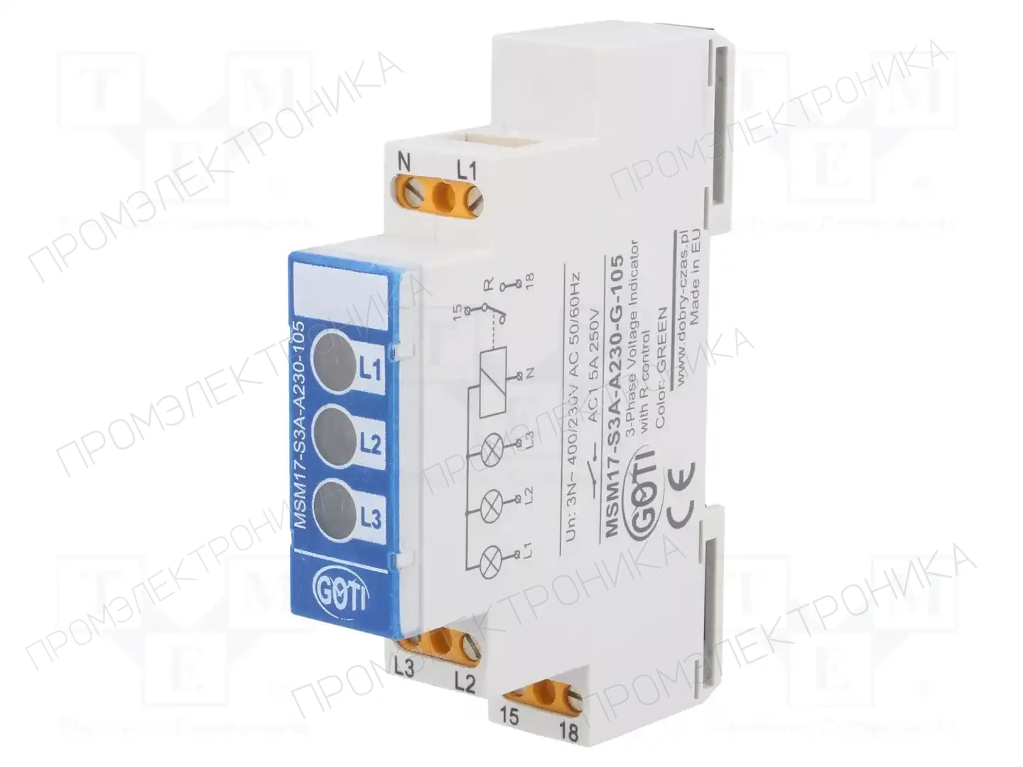 DOBRY CZAS MSM17-S3A-A230-105-G — Контрольные реле