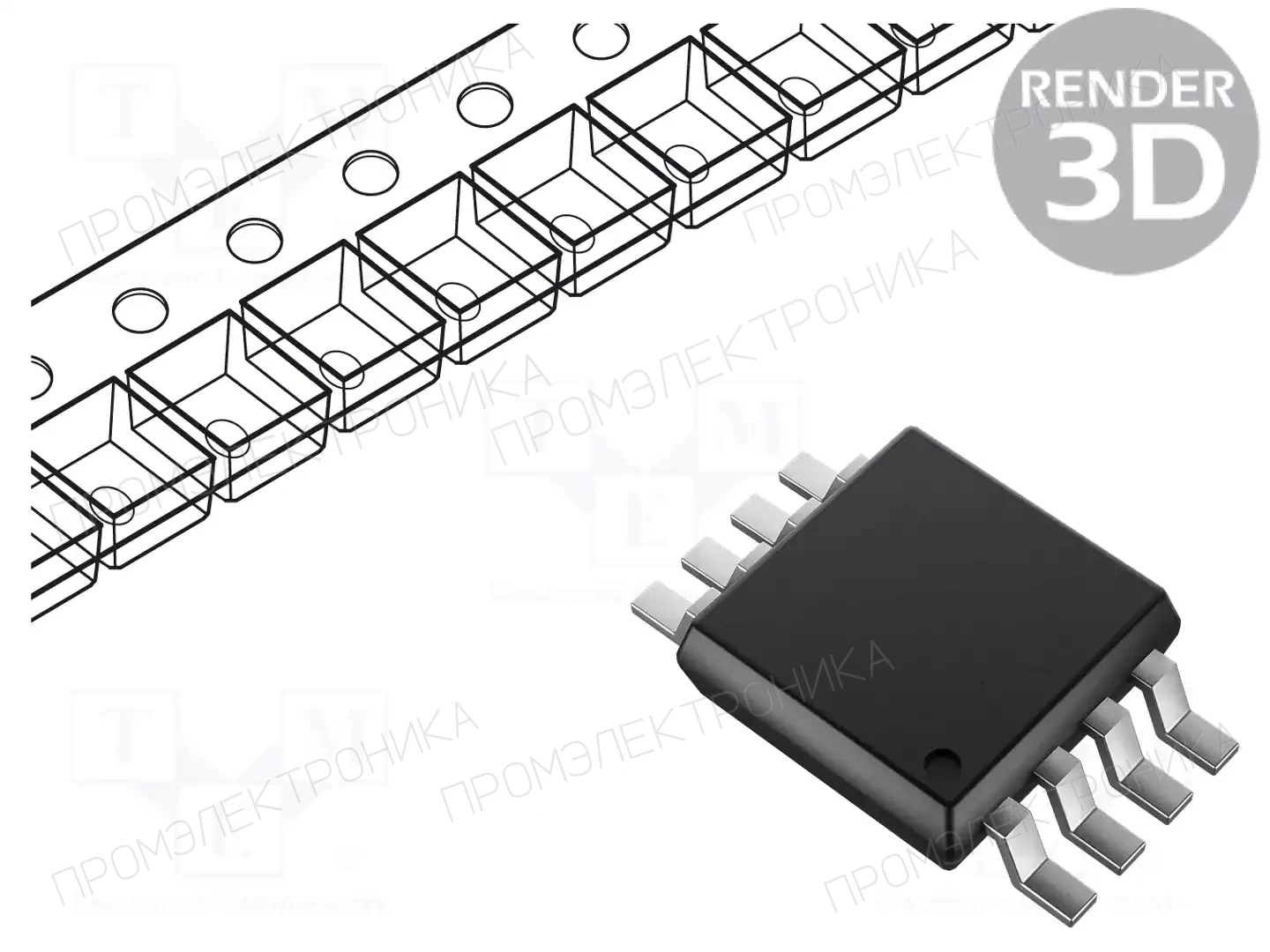 Microchip Technology MCP4531-103E/MS — Потенциометры цифровые