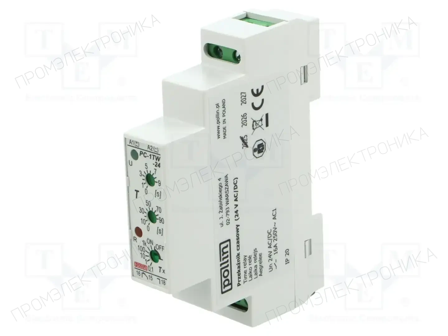 POLLIN PC-1TW-24 — Временные аналоговые реле