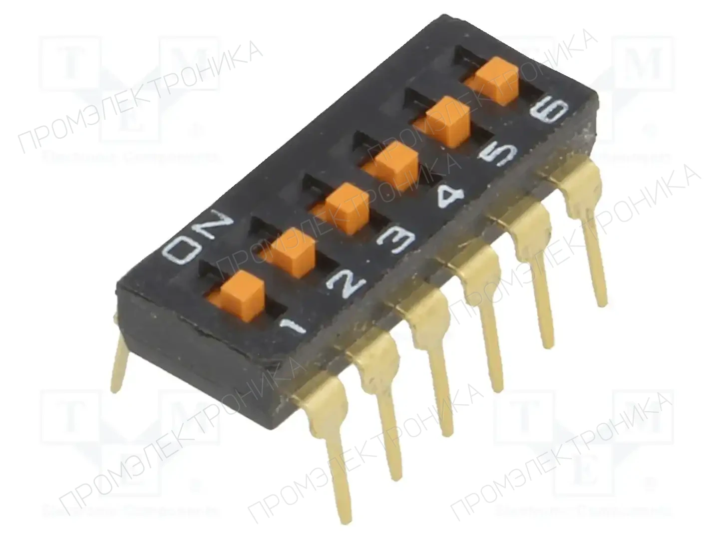 OMRON Electronic Components A6T-6104 — Переключатели типа Dip-Switch