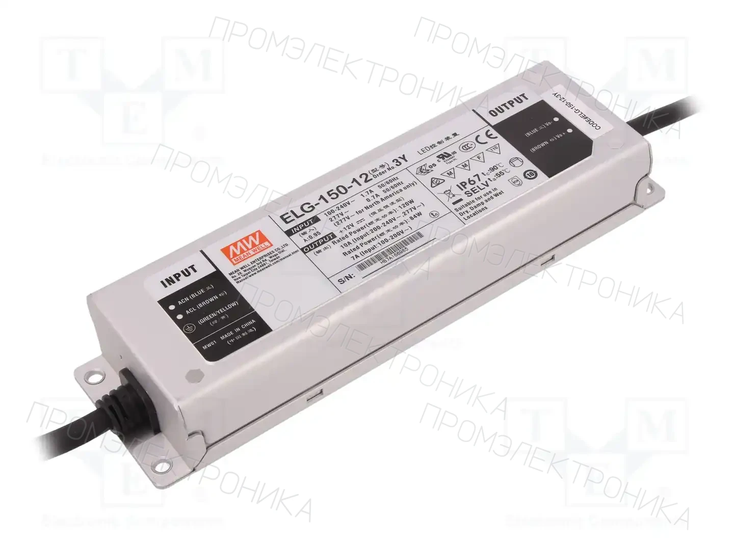 MEAN WELL ELG-150-12-3Y — Блоки питания для LED