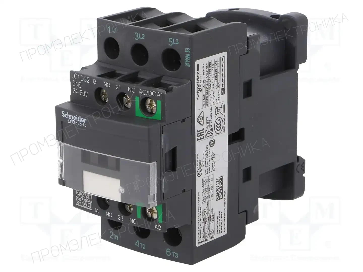 SCHNEIDER ELECTRIC LC1D32BNE — Контакторы - главные модули