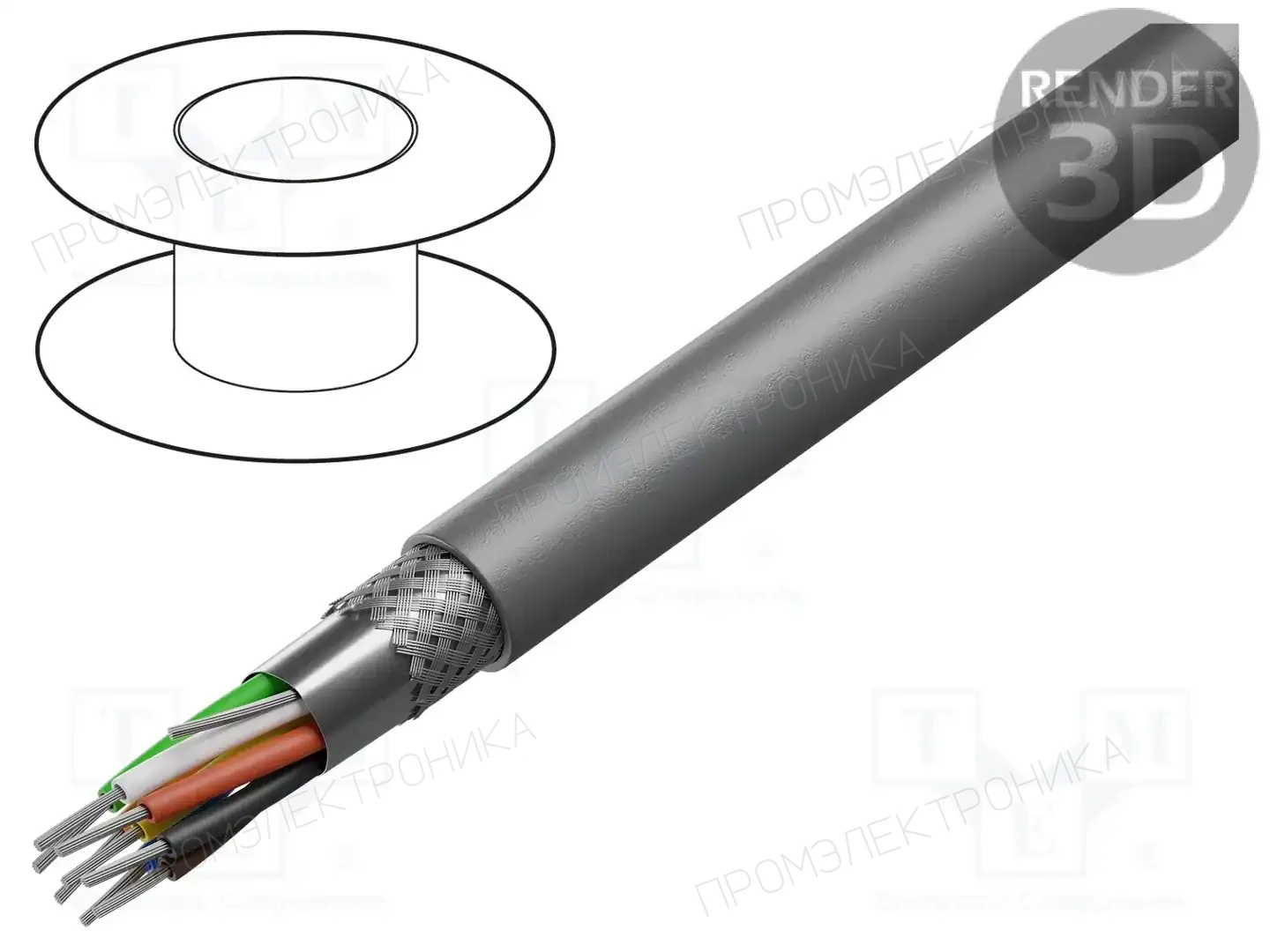 ALPHA WIRE B957084 GE321 — Провода многожильные экранированные