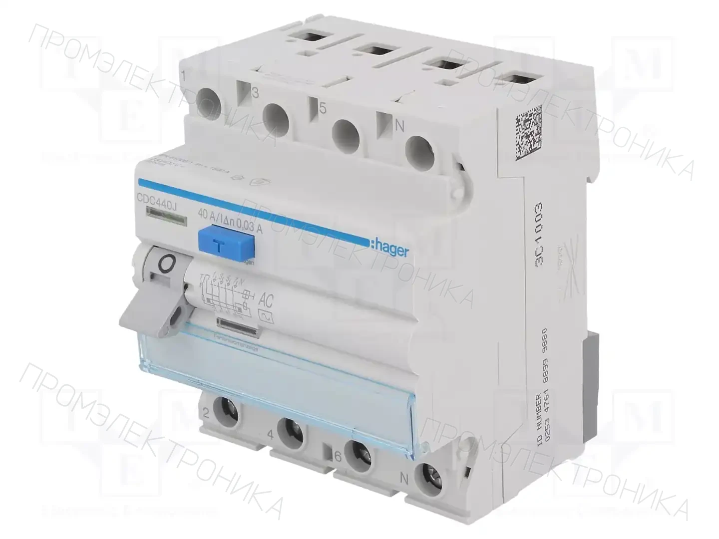 HAGER CDC440J — Дифференциальные выключатели