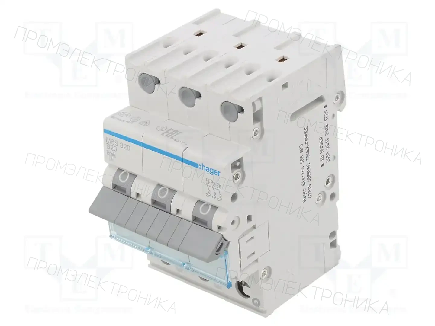HAGER MBS320 — Выключатели максимального тока