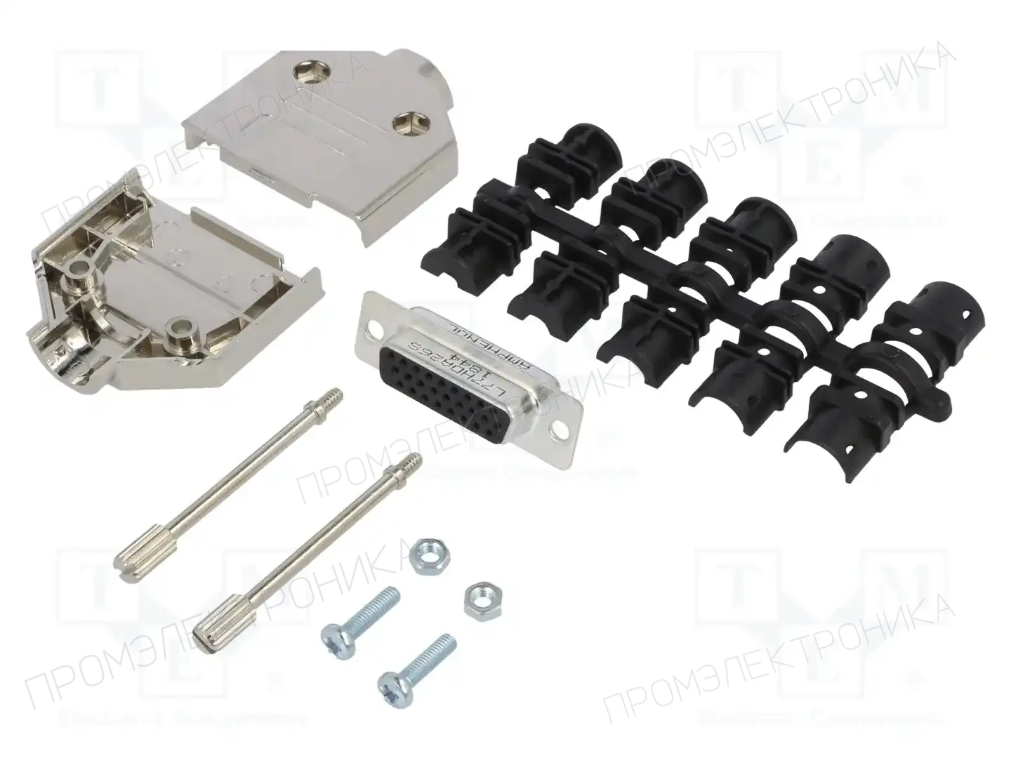AMPHENOL COMMUNICATIONS SOLUTIONS L17DTPK-M-15+L77HDA26S — Комплектные штекеры D-Sub