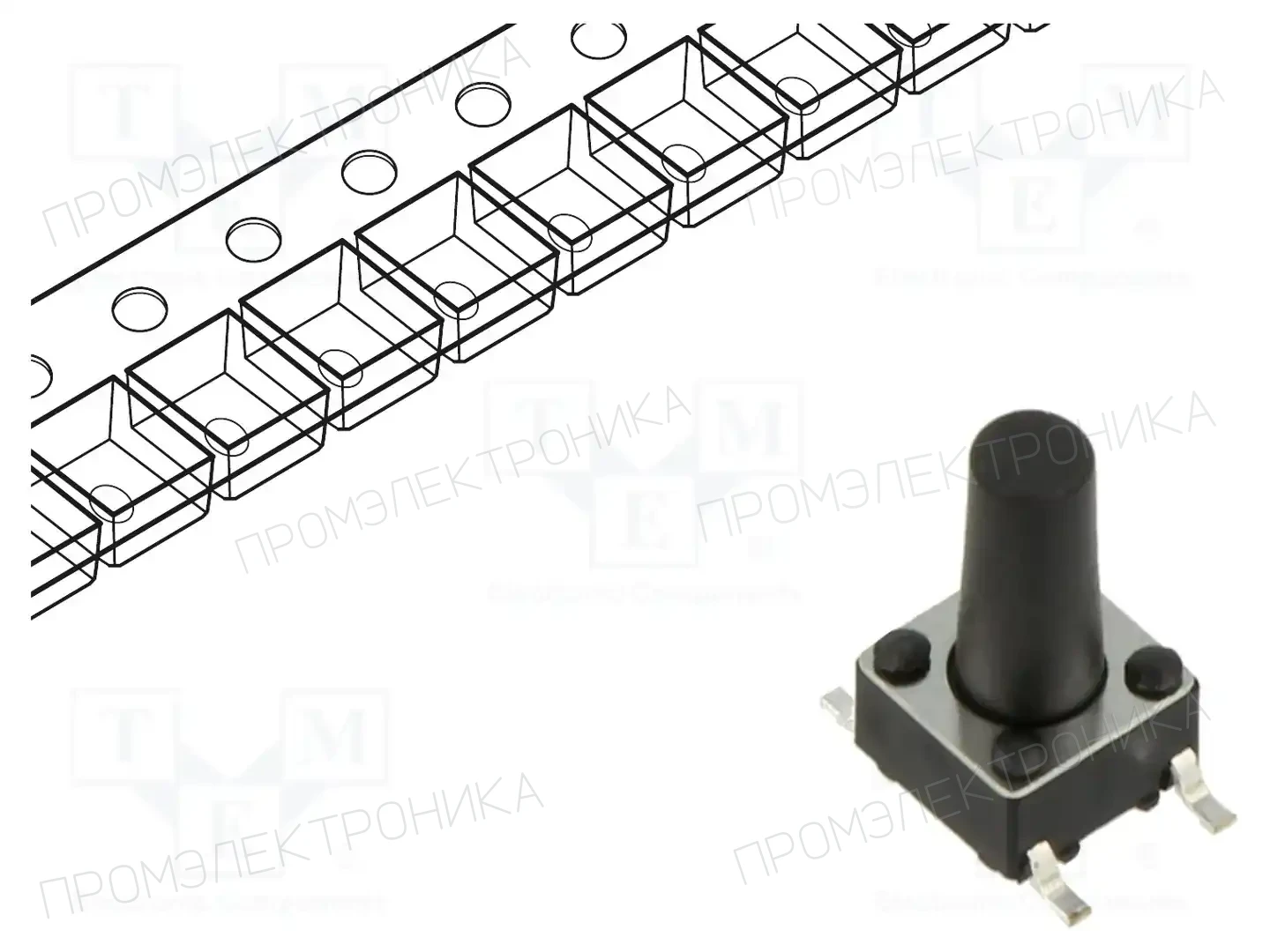 CONNFLY DS1042-03-116KKR16010 — Микропереключатели TACT