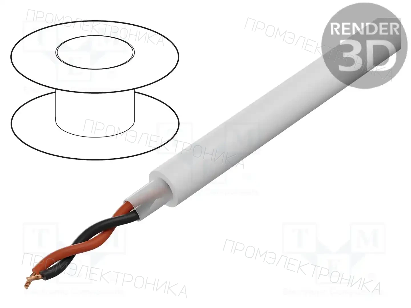 TASKER TSK1172 WHITE — Провода для уст. светодиодов и сист. DMX