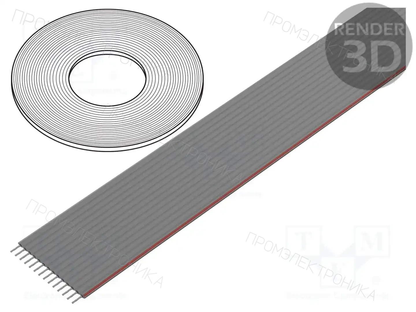 CONNFLY DS1057-14A282R-30.5 — Провода ленточные одноцветные