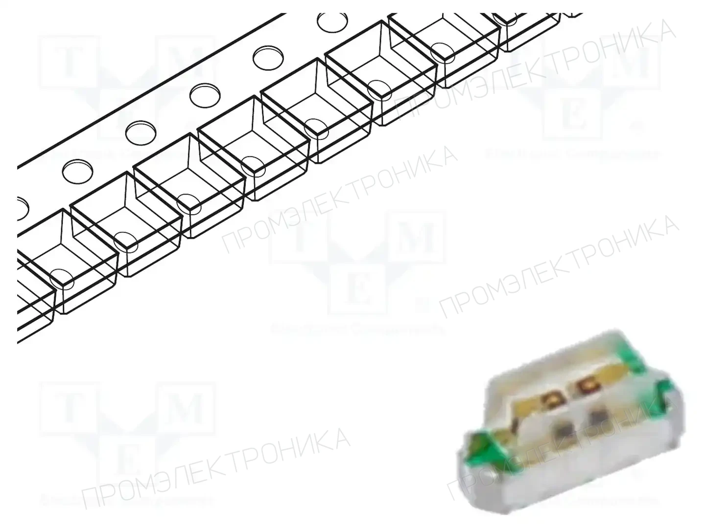 KINGBRIGHT ELECTRONIC KPBA-2006SURKSYKC — Светодиоды SMD цветные