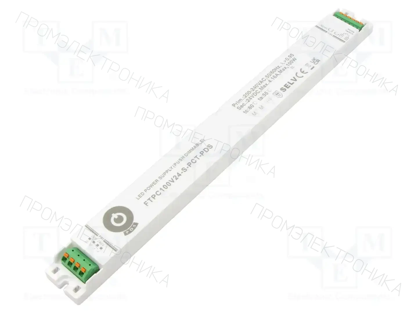 POS FTPC100V24-S-PCT-PDS — Блоки питания для LED