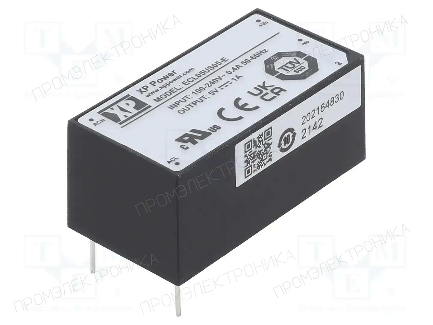 XP POWER ECL05US05-E — Преобразователи AC/DC для PCB
