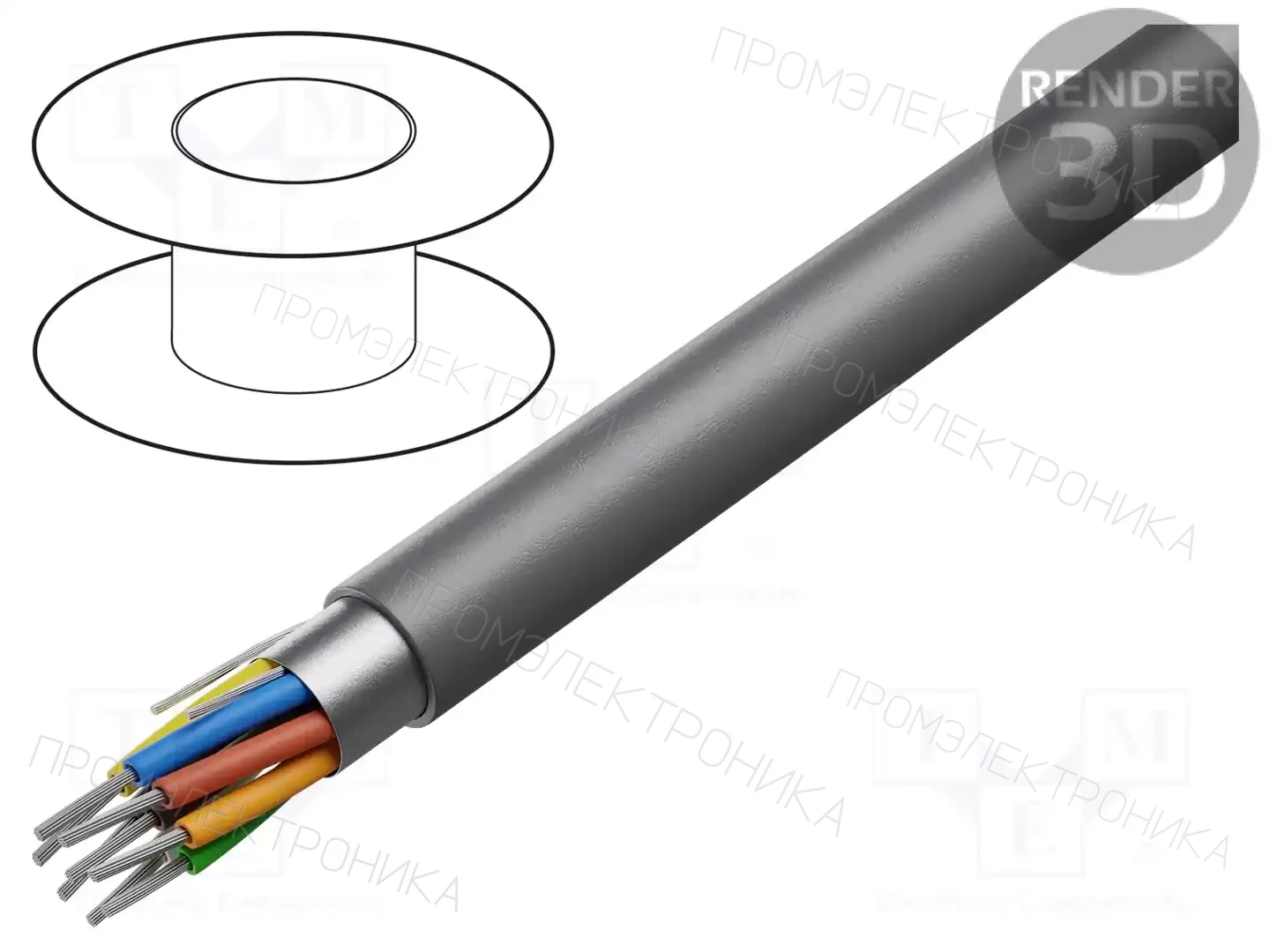 ALPHA WIRE 5199/50C SL001 — Провода многожильные экранированные