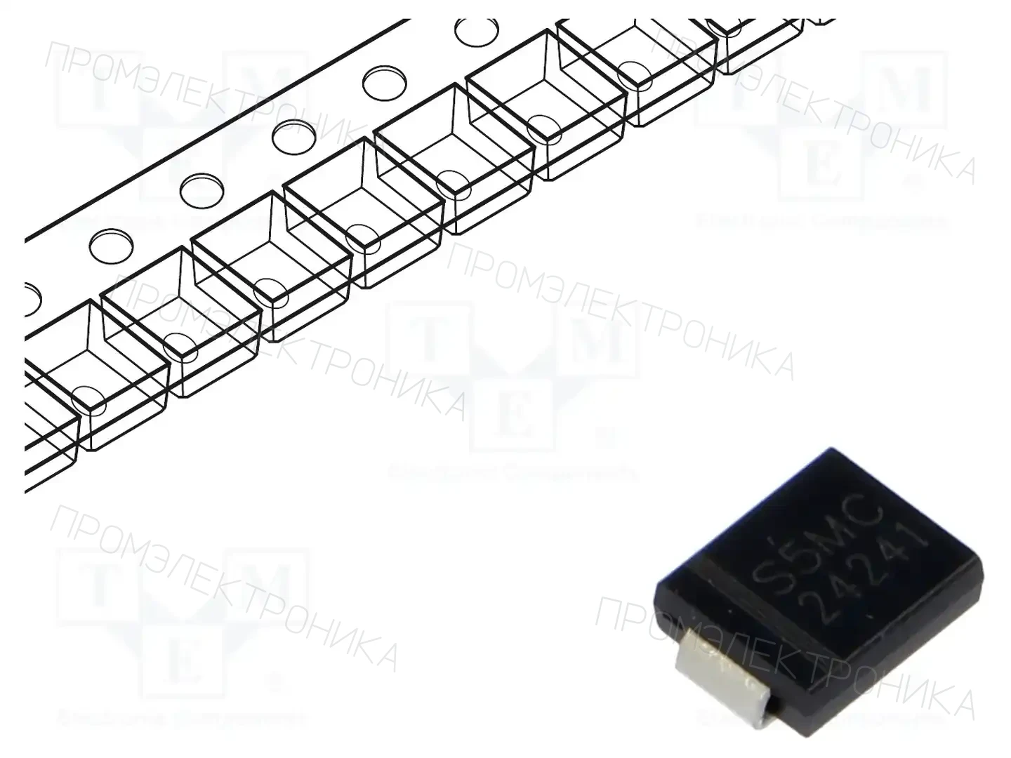 SMC DIODE SOLUTIONS S5MCTR — Универсальные диоды SMD