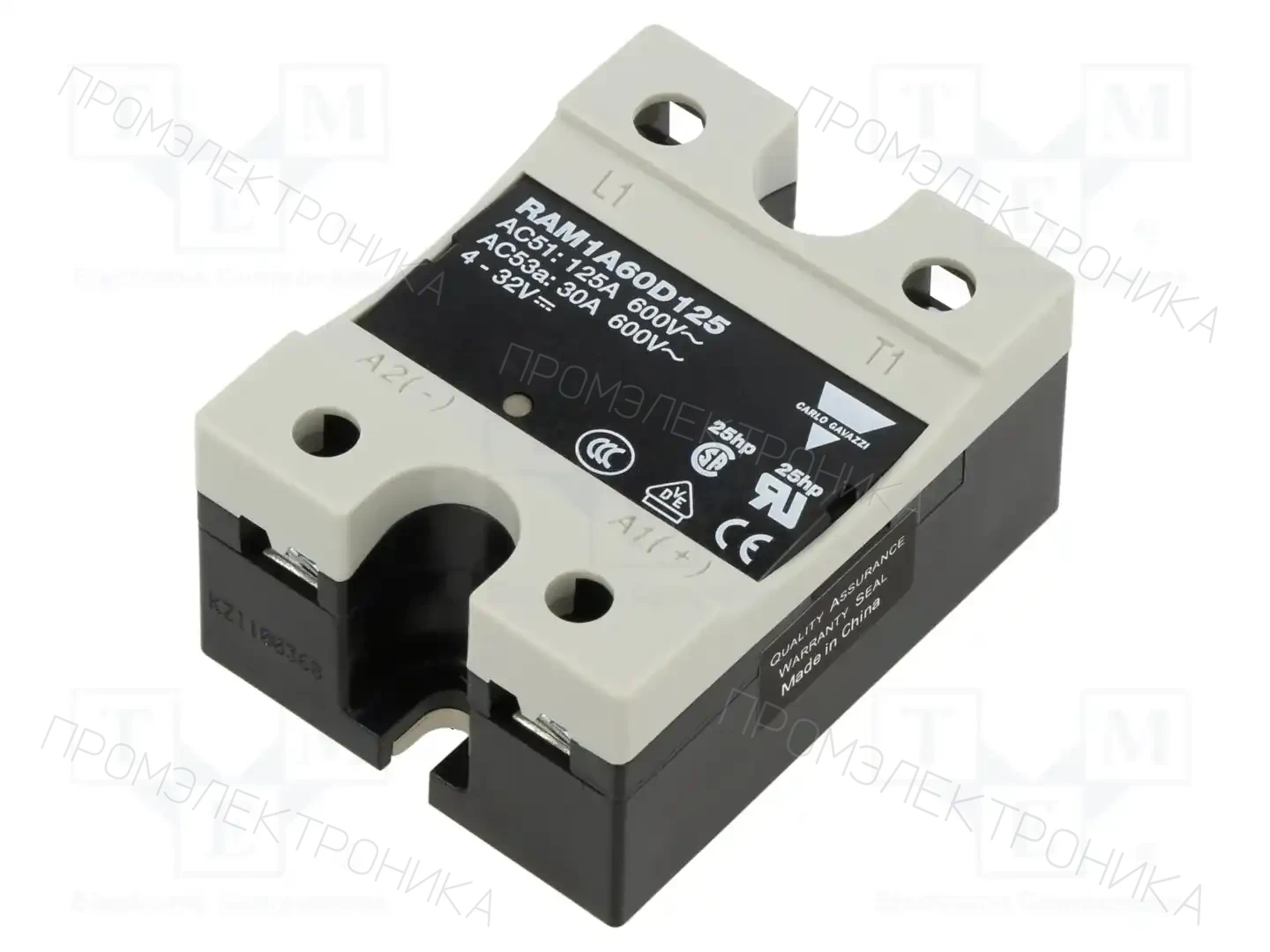 CARLO GAVAZZI RAM1A60D125 — Реле SSR однофазные